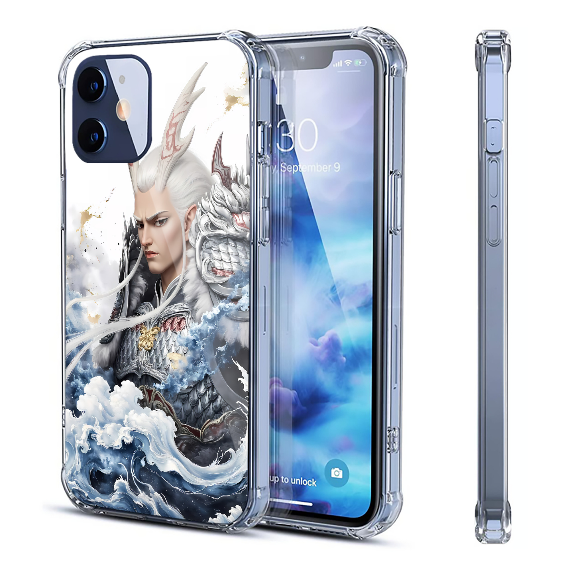 （画像用） Ne Zha 2 ナタ 魔童の大暴れ 【iPhone 12シリーズ対応】透明スマホケース（クリアソフトケース）
